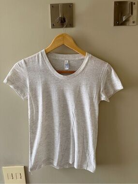 American Apparel The Track Shirt Short Sleeve T-Shirt - white